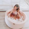 Meowbaby ? Piscina rotunda cu 200 mingi pentru copii ? Light Pink