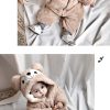Salopeta Unisex Pufoasa bej - 2-3 ani