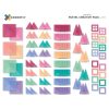 Set de constructie magnetic, Connetix Magnetic Tiles, Pastel Creative Pack 120 piese