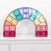 Set de constructie magnetic, Connetix Magnetic Tiles, Pastel Creative Pack 120 piese