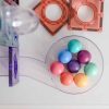 Set de constructie magnetic cu circuite cu bile, Connetix Magnetic Tiles, Pastel Ball Run 106 piese