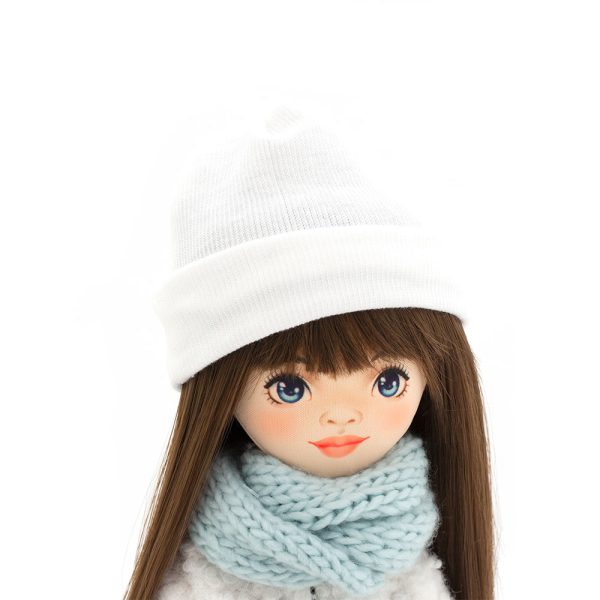 Papusa - Sophie in a White Fur Coat 32 - Orange Toys