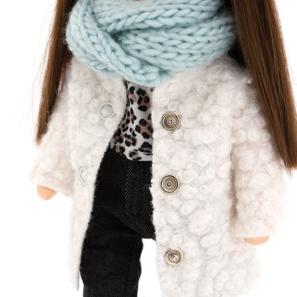 Papusa - Sophie in a White Fur Coat 32 - Orange Toys