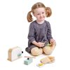 Prajitor de paine - Breakfast toaster - 10 piese - Tender Leaf Toys - TL8226