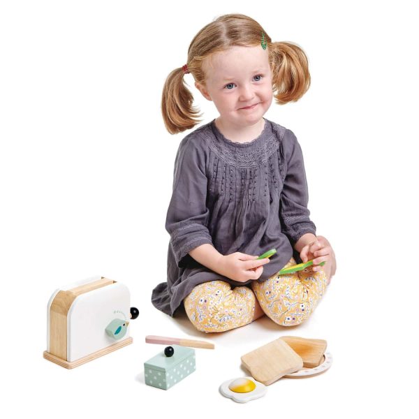 Prajitor de paine - Breakfast toaster - 10 piese - Tender Leaf Toys - TL8226