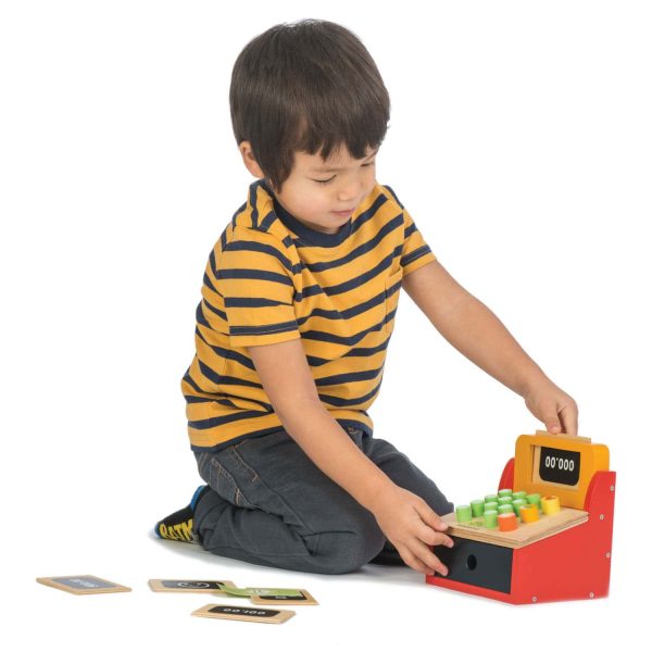 Tender Leaf Toys - Casa de marcat din lemn - Till with Money -TL8252