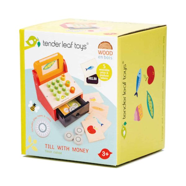 Tender Leaf Toys - Casa de marcat din lemn - Till with Money -TL8252