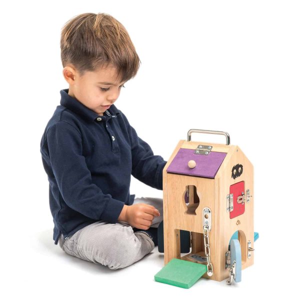 Tender Leaf Toys - Monstruletii din cutia incuiata din lemn - Monster Lock Box - TL8341