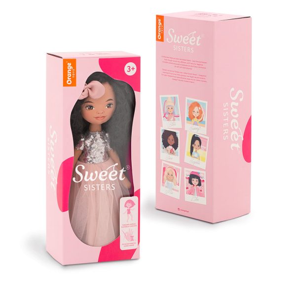 Papusa - Tina in a Pink Dress with Sequins 32 - Orange Toys