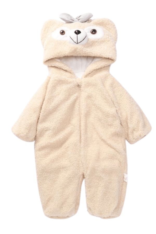 Salopeta Unisex Pufoasa bej - 2-3 ani