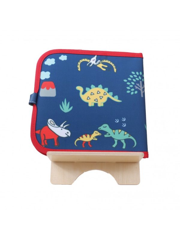 Carte de colorat pentru copii, reutilizabila - Dinozaur- Color It & Go erasable book - Dinosaur