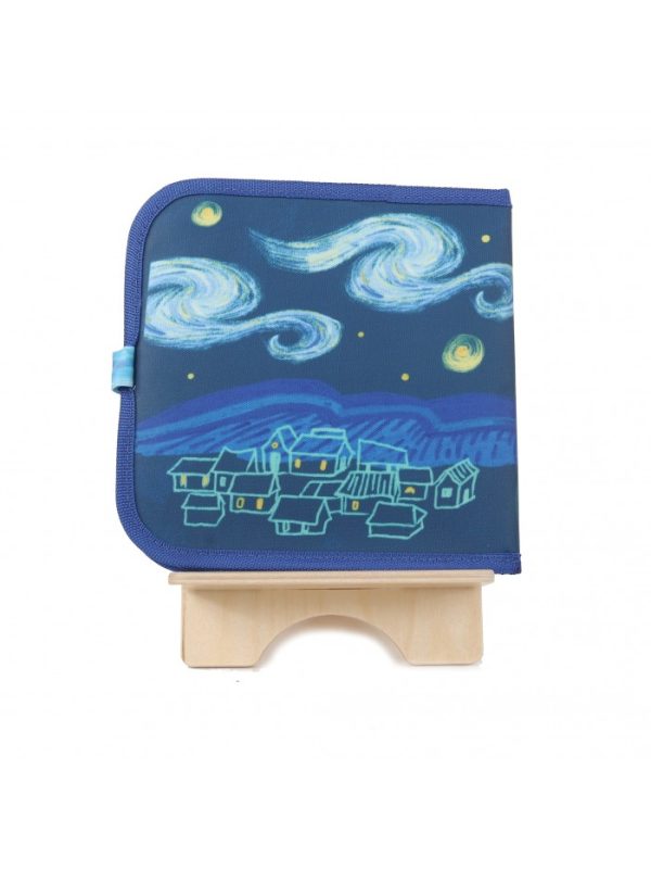 Carte de colorat reutilizabila pentru copii - Van Gogh - Color It & Go erasable book - Van Gogh