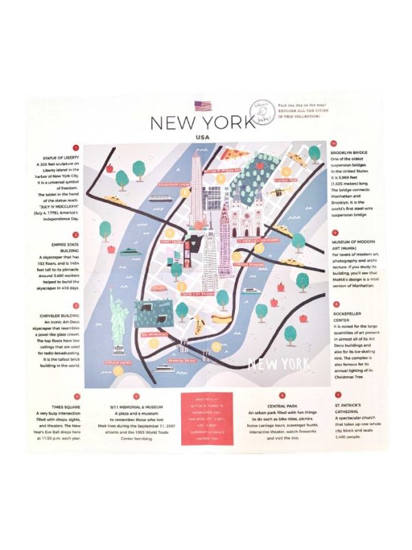 Carte reutilizabila pentru copii, desen/colorat - Colectia "Cities of Wonder" - New York