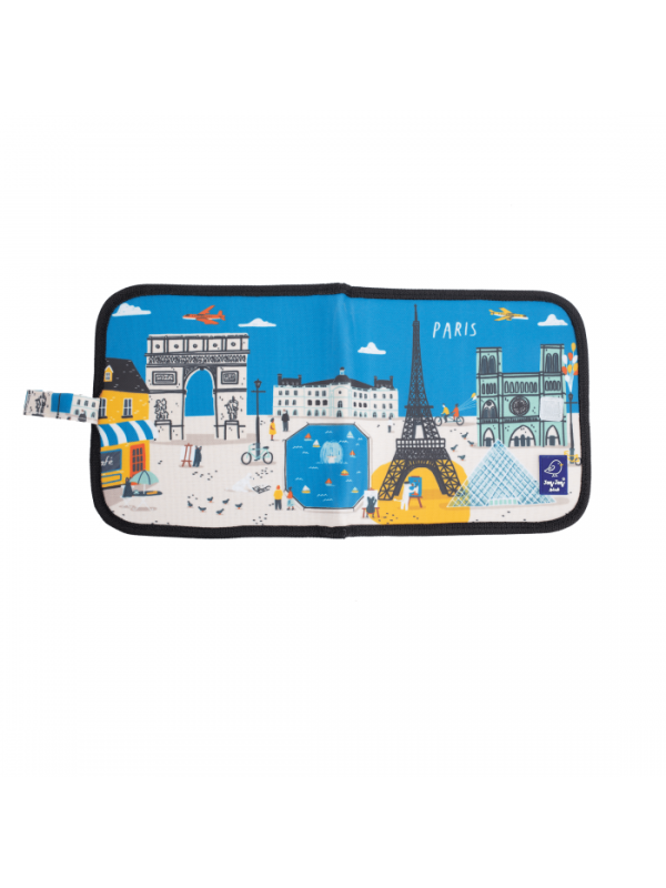 Carte reutilizabila pentru copii, desen/colorat - Colectia "Cities of Wonder" - Paris