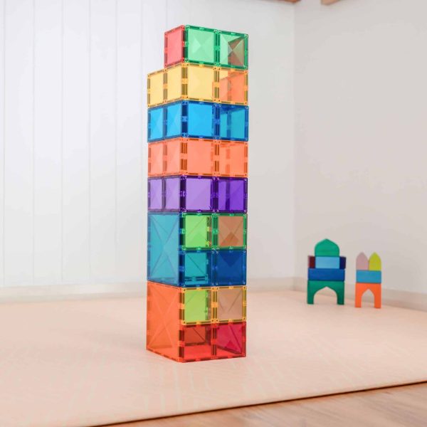 dsc_2411-scaled-1.jpg Set de constructie magnetic, Connetix, Rainbow Square Pack 42 pc