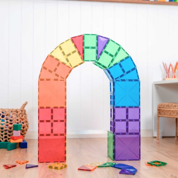 dsc_61471-scaled-1.jpg Set de constructie magnetic, Connetix, Rainbow Starter Pack 60 pc