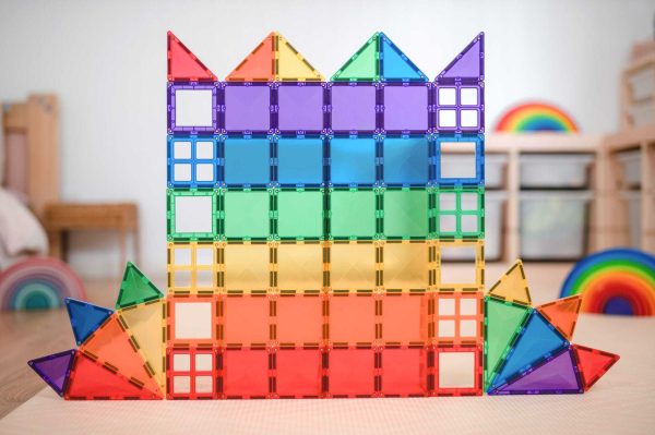 dsc_7428-scaled-1.jpg Set de constructie magnetic, Connetix, Rainbow Starter Pack 60 pc
