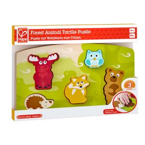 Hape Puzzle Tactil - Animalele din Padure