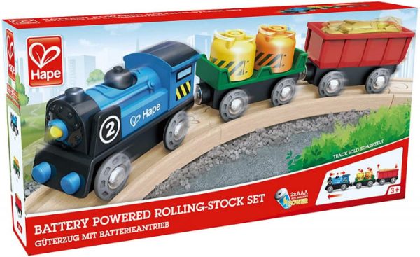 hape-tren-marfar-cu-doua-vagoane-684406.jpg Hape Tren Marfar cu Doua Vagoane