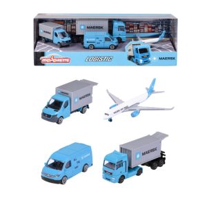 majorette-set-4-vehicule-metalice-de-transport-maersk-128511.jpg Majorette Set 4 Vehicule Metalice de Transport Maersk