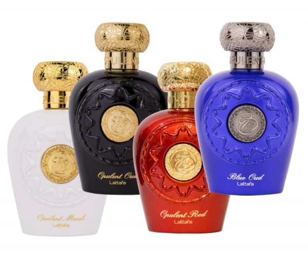 Pachet 4 parfumuri best seller, Opulent Musk 100 ml, Opulent Oud 100 ml, Opulent Red 100 ml si Blue Oud 100 ml