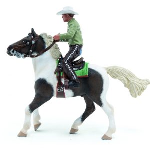Papo Figurina Cowboy Si Calul Sau