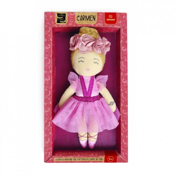 papusa-balerina-carmen-svoora-314160.jpg Papusa balerina Carmen cu rochita si fundita,20 cm