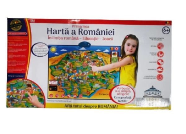 Prima mea Harta a Romaniei-Educatie si joaca