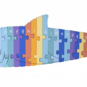 Puzzle din lemn alfabet, Orange Tree Toys