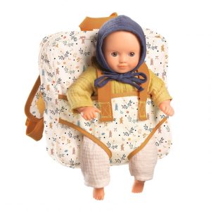 Rucsac fetite 2 in 1 cu suport papusi,23x6.5x22 cm
