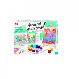 Set creativ Atelierul de pictura Aquarelle cu accesorii incluse
