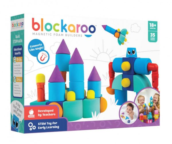 Set Cuburi din Spuma cu Magnet Blockaroo