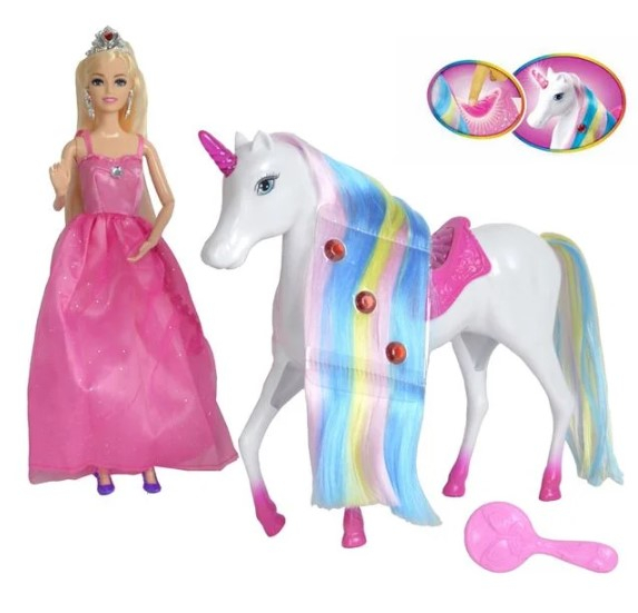 papusa-printesa-in-rochie-lunga-roz-si-coroana-argintie-in-par-si-un-unicorn-alb-cu-o-coama-lunga-in-culorile-curcubeului-cu-sa-si-corn-cu-lumina-379-768572.jpg Papusa printesa in rochie lunga roz si coroana argintie in par si un unicorn alb cu o coama lunga in culorile curcubeului cu sa si corn cu lumina