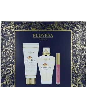 0021772.webp Floyesa Caseta femei:Parfum+Lotiune de corp+Luciu de buze 100+150+2ml Caroline