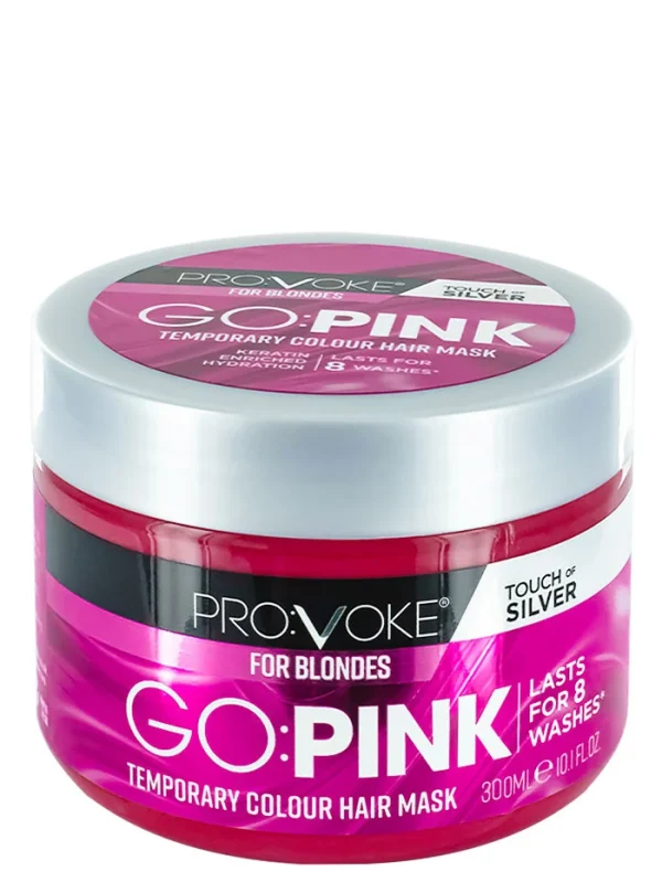 Provoke Masca de par coloranta pentru par blond 300 ml GO PINK