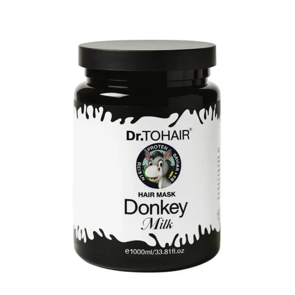Dr.Tohair Masca de par cu lapte de magarita, keratina si colagen 1000 ml Donkey Milk