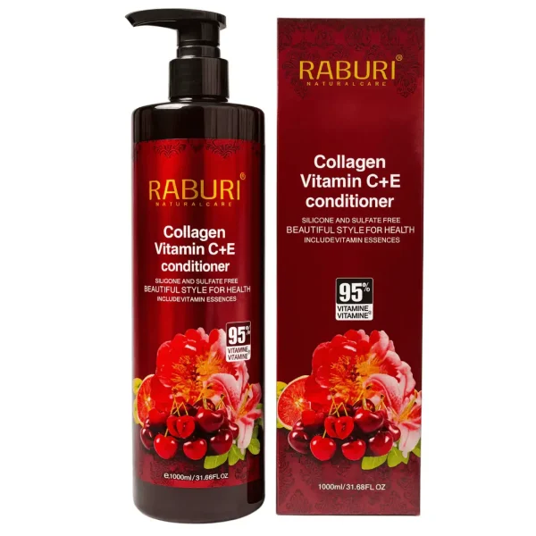 Raburi Balsam de par cu colagen si vitamina C + E 900 ml