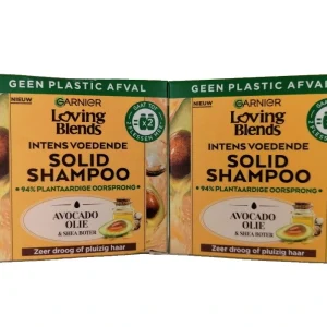 PROMO!Garnier Loving Blends Sampon solid 60 g Avocado Oil&Shea Butter 1+1 GRATIS!
