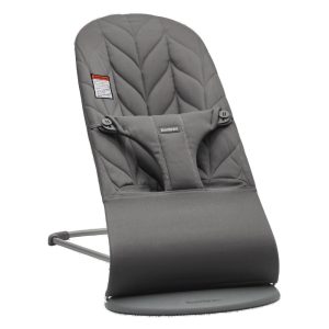 BabyBjorn - Balansoar din tesatura matlasata cu aspect delicat de petala Bliss Anthracite