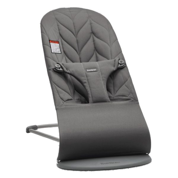 BabyBjorn - Balansoar din tesatura matlasata cu aspect delicat de petala Bliss Anthracite