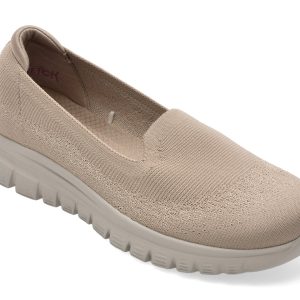 Pantofi sport SKECHERS gri, GRACEFUL, din material textil