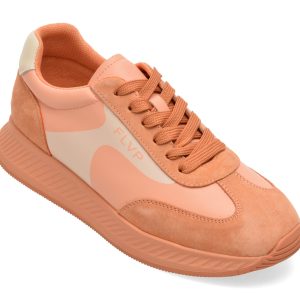 Pantofi sport FLAVIA PASSINI portocalii, A12523, din piele naturala