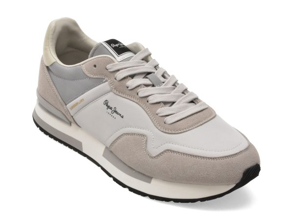 Pantofi sport PEPE JEANS gri, MS40037, din material textil