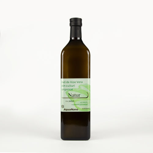 1-4.jpg Aloe-Natur Gel Organic de Aloe Vera, cu Pulpă, 1000ml | AquaNano