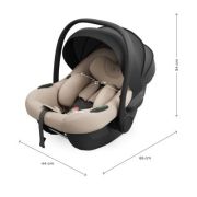 Scoica auto Kinderkraft i-lite 40-87 cm, beige