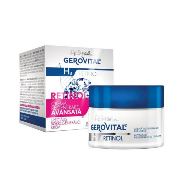 Crema pentru regenerare avansata H3 Retinol, 50 ml, Gerovital