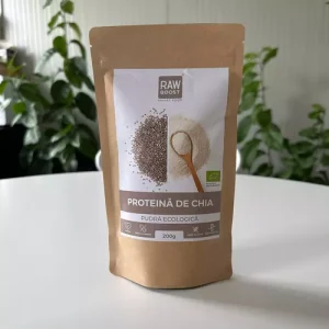 Proteină de chia pudră ecologică - o sursă completă de proteine, 200g | Rawboost