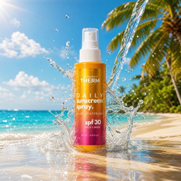 Daily Sunscreen Spray SPF 30, Protecție Solară Lejerǎ, UVA/UVB, Absorbție Rapidă, Fără Urme Albe, 200ML