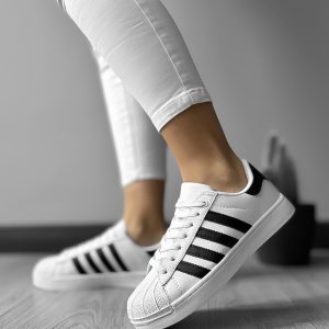 Adidasi dama casual albi 12105  T56-4