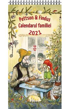 12837170-1-small-1.jpg Pettson si Findus. Calendarul familiei 2021 - Sven Nordqvist